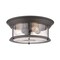 Z-Lite Sonna 3 Light Flush Mount, Bronze And Clear Seedy 727F16-BRZ - alternate 1